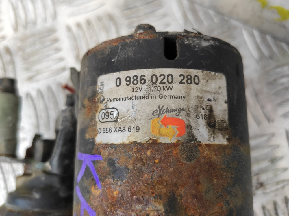 Стартер Volkswagen Caddy 1.9 tdi 2004-2010 (0986020280) Ковель - фото 3