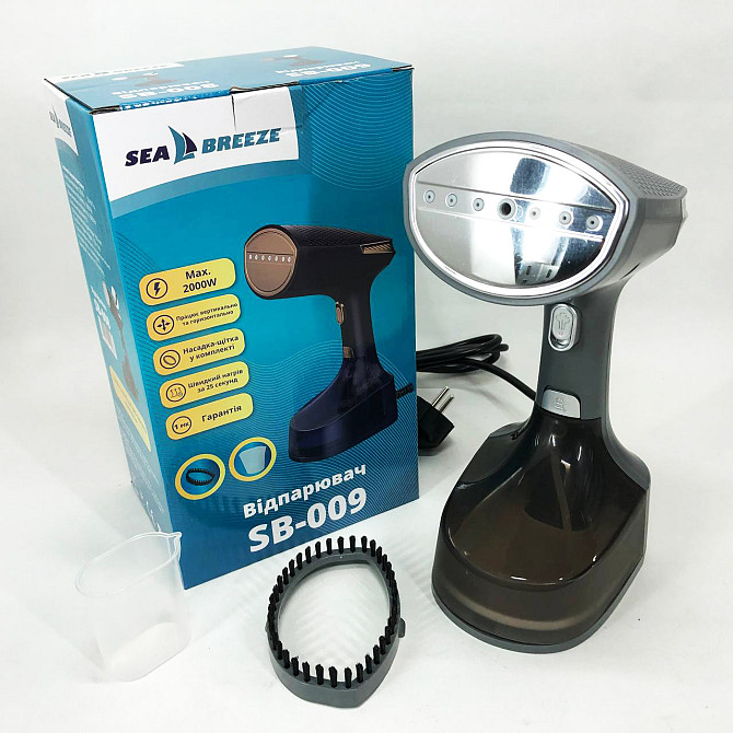 Дорожный паровой утюг Sea Breeze SB-008, Качественный ручной отпариватель от сети 220 LW-12 Львов - изображение 7