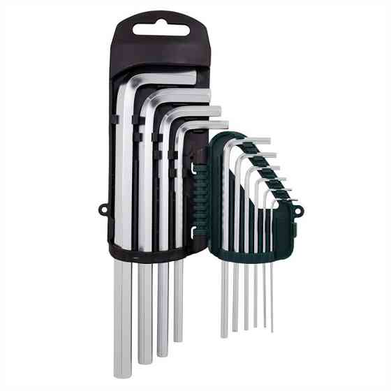 Набір ключів Г-подібних довгих 6-граних, 10пр. (1.27, 1.5, 2, 2.5, 3-6, 8, 10мм) в пластиковому три Одеса