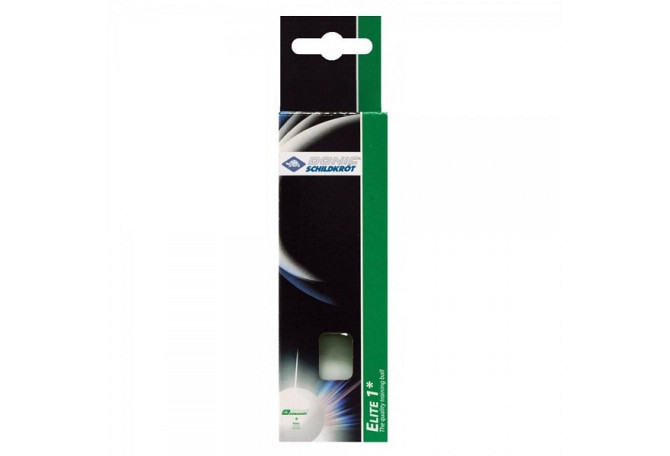 М'яч настільний теніс Donic Schildkrot Elite 1* 40+ (White) 1 шт Вишневе - фото 1