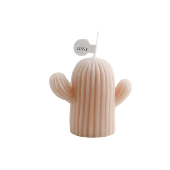 Свеча “Кактус” розовый ручной работы Каменец-Подольский