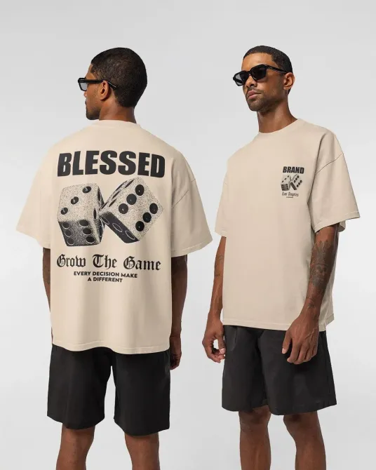 Футболка мужская с принтом  42 Бежевая 2664088842 Днепр - изображение 1