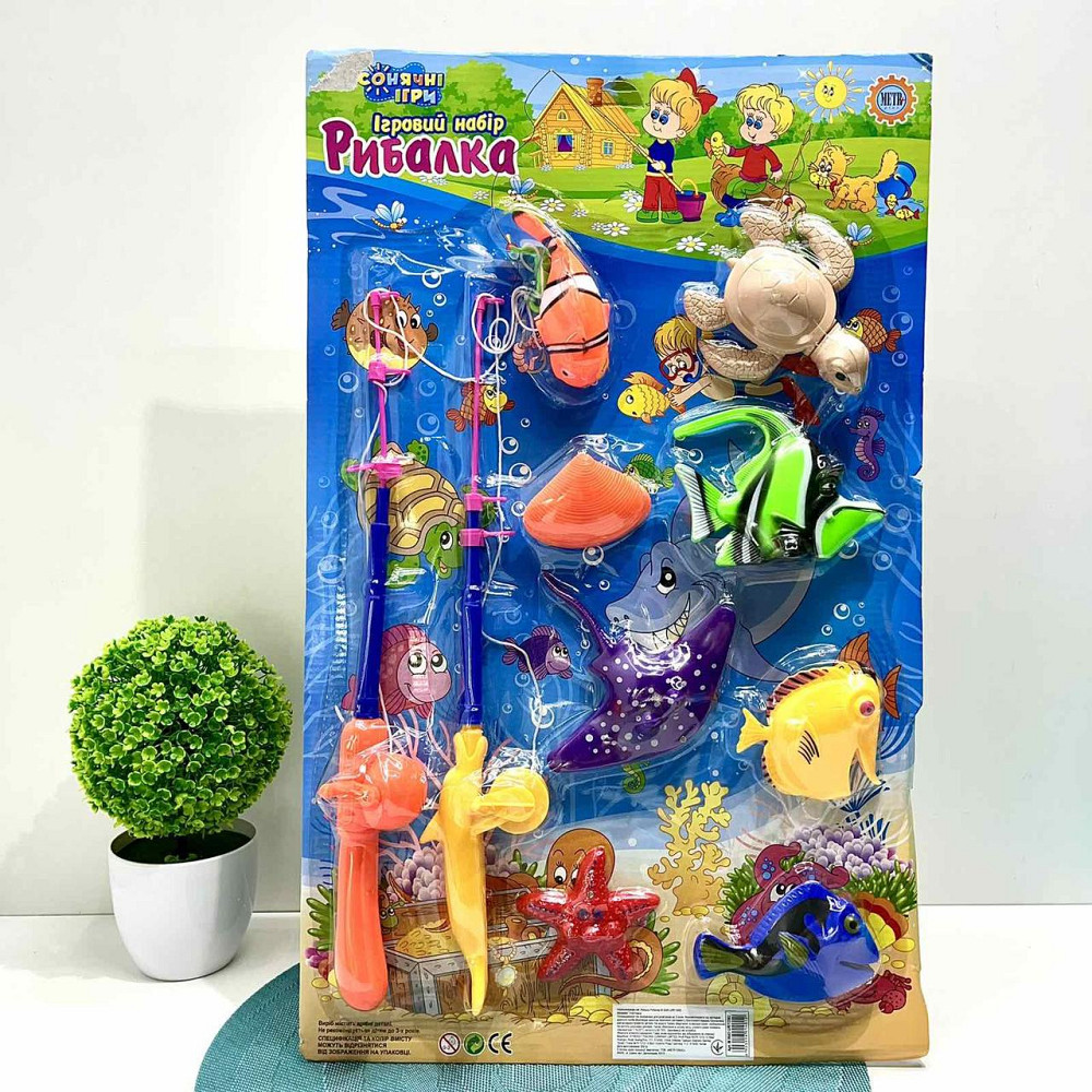 Магнітна гра рибалка вудка 2 штуки 8 морських мешканців (M 0045 U/R/13582) Чернигов - изображение 4