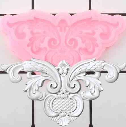 Молд силиконовый Абстракция 73 на 43 мм розовый Киев