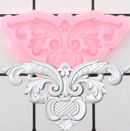 Молд силіконовий Абстракція 73 на 43 мм рожевий Київ - фото 1