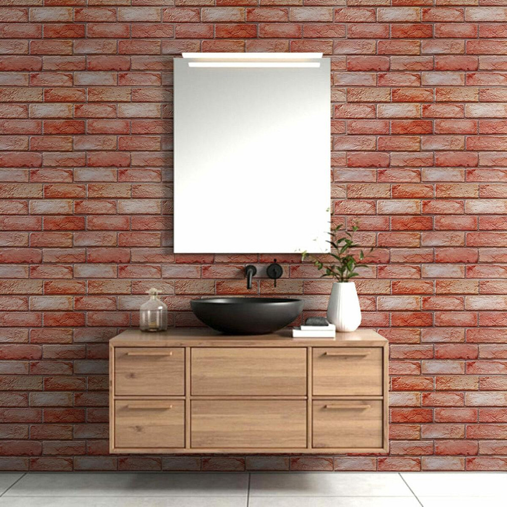 Декоративная ПВХ панель 960х480х4мм Коричнево-розовый кирпич SW-00001426 Киев - изображение 7