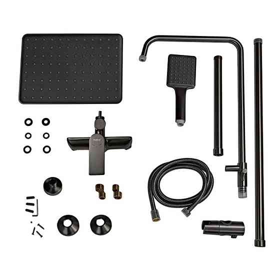 Душова колона Haiba Alex 003-J Graphite з подовжувачем та змішувачем HB3996 Харків