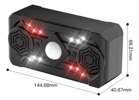 Ультразвуковой репеллент от насекомых Siurn с двумя динамиками, USB-питание, 3 режима, черный Коломия