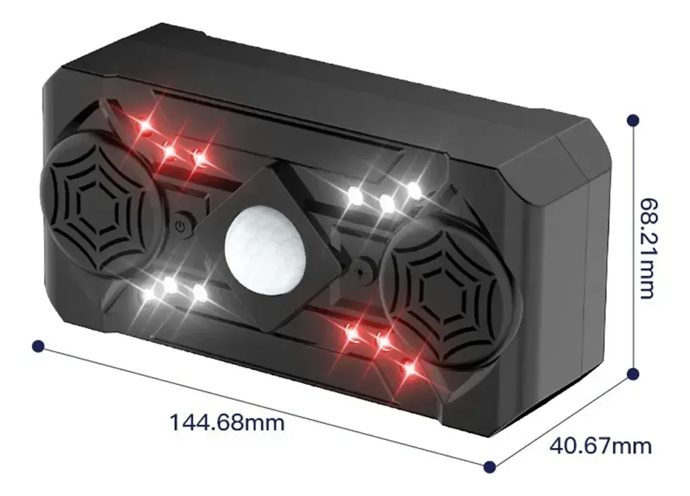 Ультразвуковой репеллент от насекомых Siurn с двумя динамиками, USB-питание, 3 режима, черный Коломия - фото 2