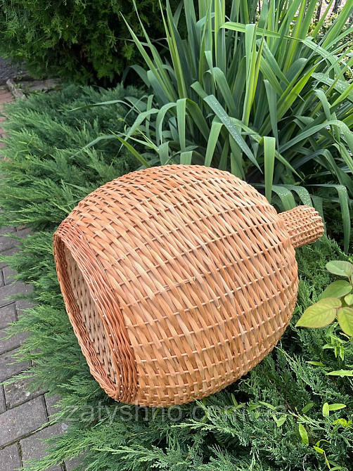 Люстра плетеная кофейная из лозы Киев - изображение 4