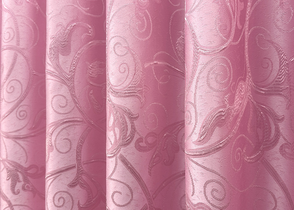 Комплект готових штор VR-Textil Жакард № 1731ш Рожевий 150х270 см 2 шт (33-0704) Київ - фото 8