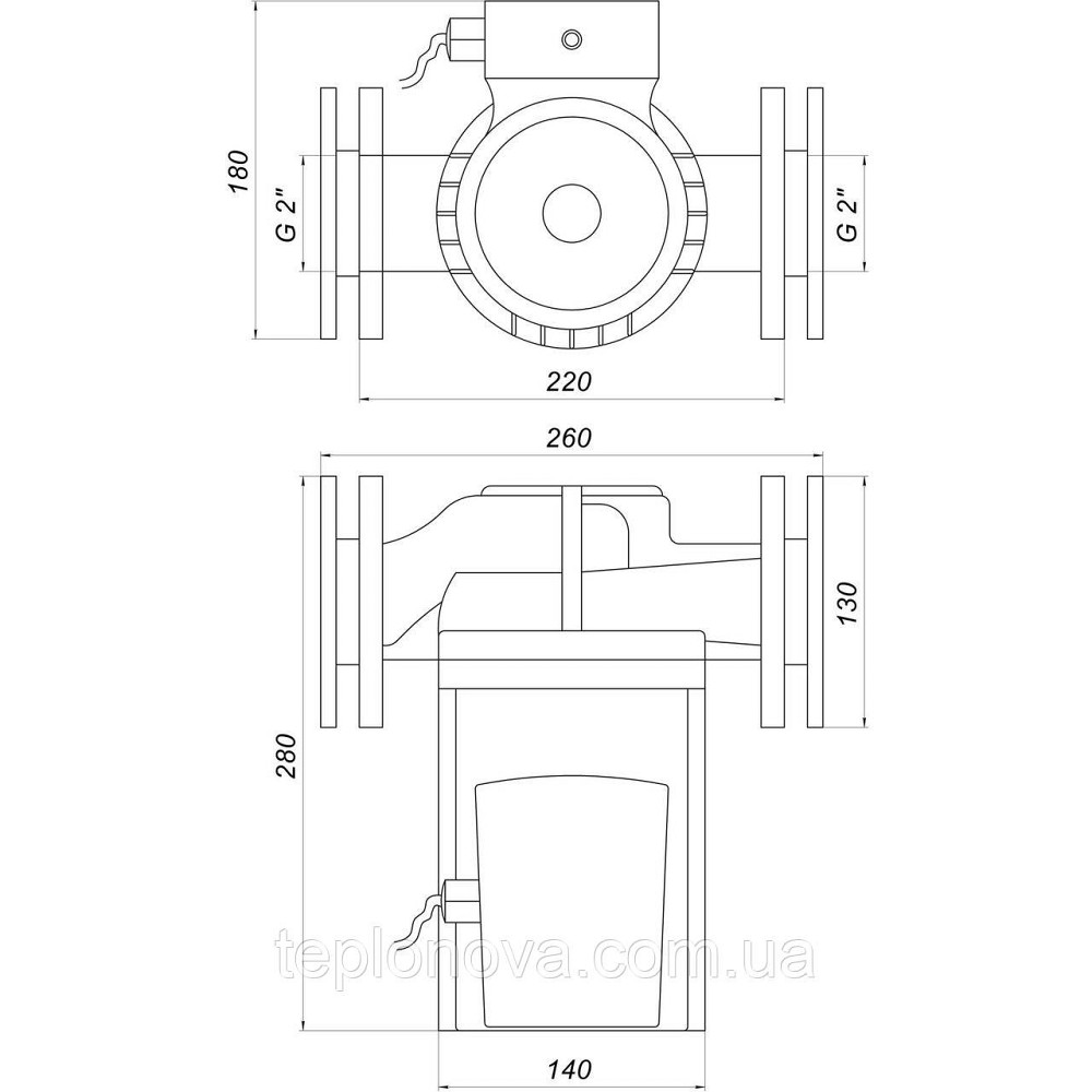 Насос циркуляційний фланцевий Optima OP50-180 245 мм + кабель із виделкою! Чернівці - фото 6
