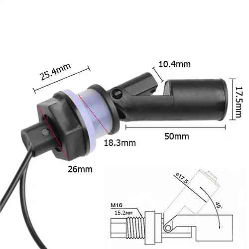 Датчик рівня рідини води поплавковий вимикач для акваріума Вінниця