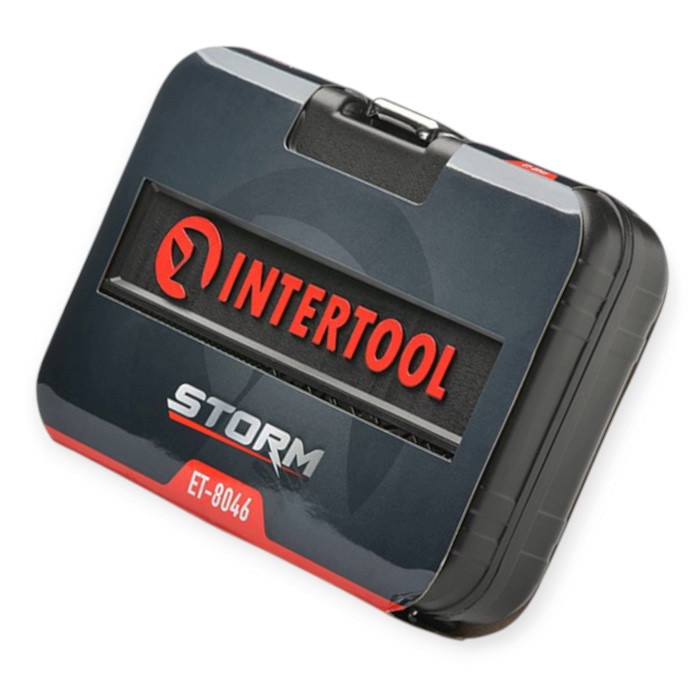 Набір інструменту 1/4" 46 шт, 4-14 мм з тріщ., подовжує., кардан, отв.-вороток, біти Storm Мукачево - фото 5