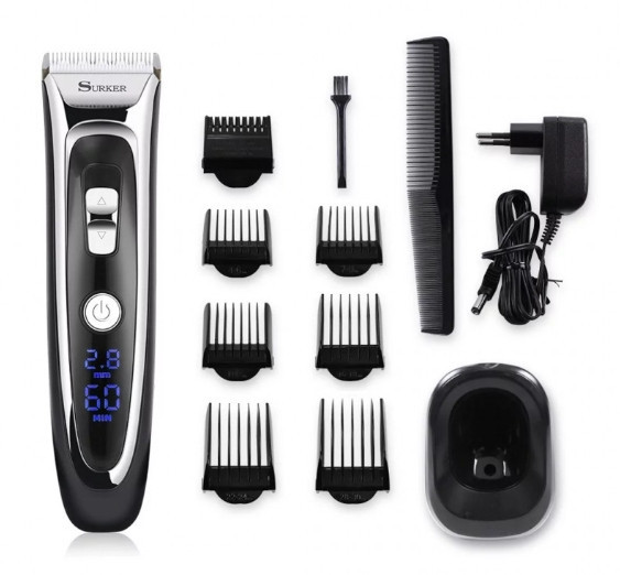 Машинка для стрижки волос Surker RFC-688B с LCD дисплеем Винница - изображение 2