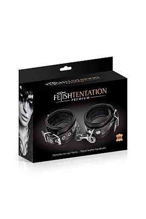 Наручники Fetish Tentation Premium Patent leather handcuffs Sex Aura Київ