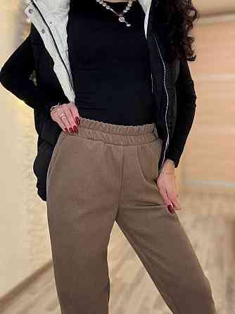 Женские утепленные брюки мом из вельвета на плотном флисе Мокко, 42/44 Одесса