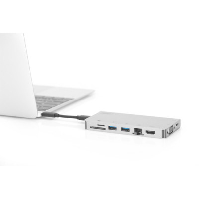 Концентратор Digitus Travel USB-C, 8 Port (DA-70866) Вінниця - фото 5