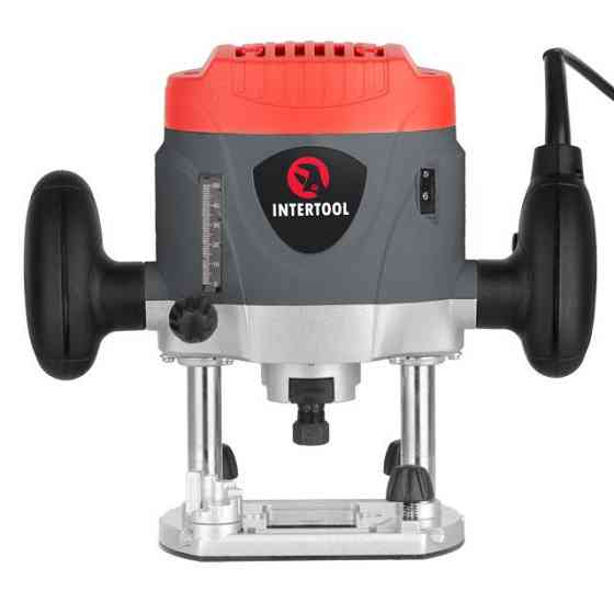 Фрезер, 1,2 кВт, 8000-28000 об/хв, цанга 6-8 мм, макс. глибина 52 мм INTERTOOL DT-0950 Киев