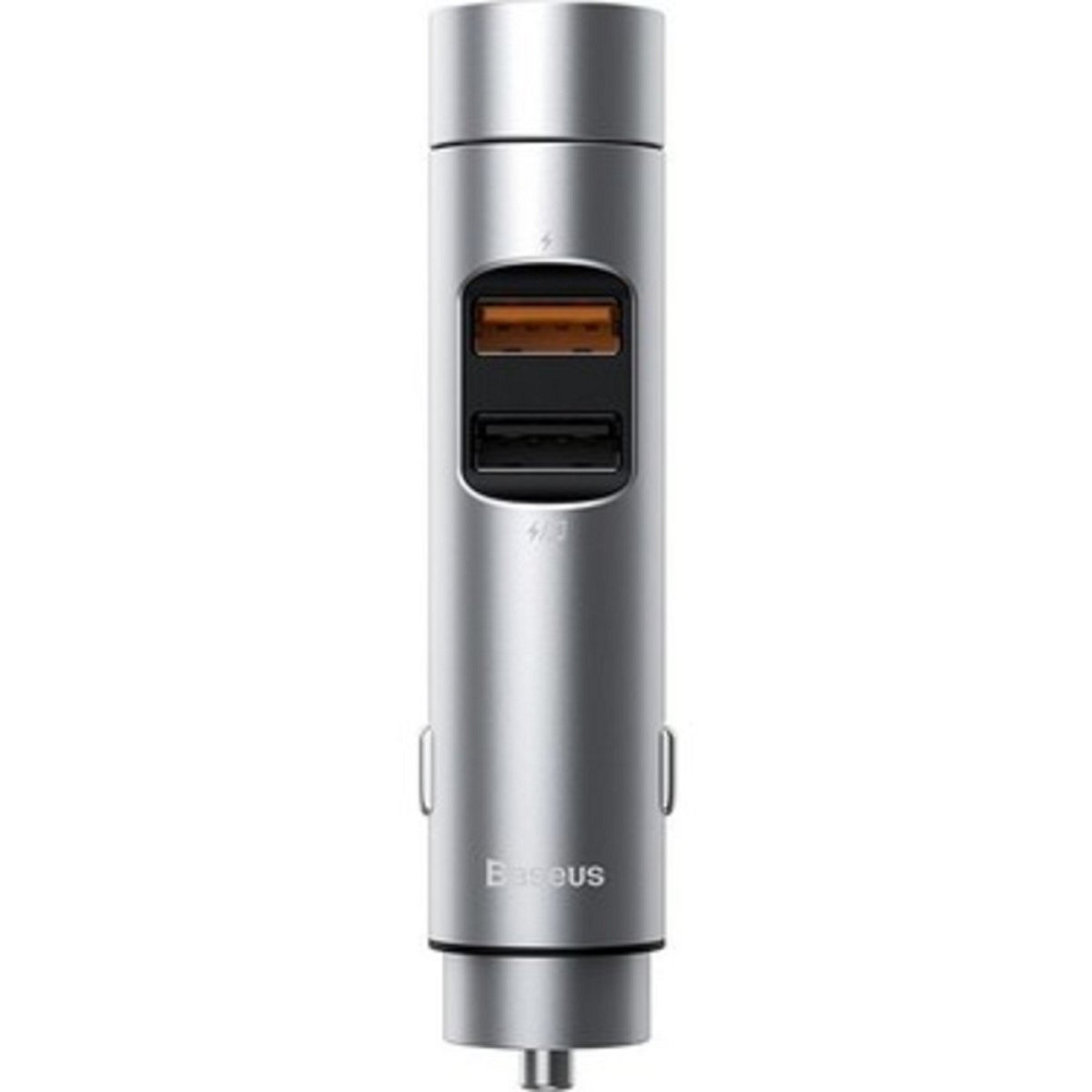 АЗП з FM-модулятором Baseus Energy Column Car Wireless MP3 Charger(PPS Quick Charger-English) Silver Киев - изображение 2
