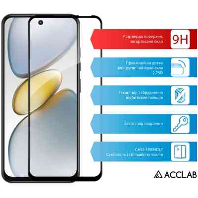 Скло захисне ACCLAB Full Glue Tecno Spark Go 1 Black (1283126607745) Вінниця