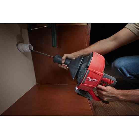 Машина прочистая аккумуляторная MILWAUKEE, M12 BDC8-0C, трос 8м (каркас, ведро, картонная упаковка) Одесса