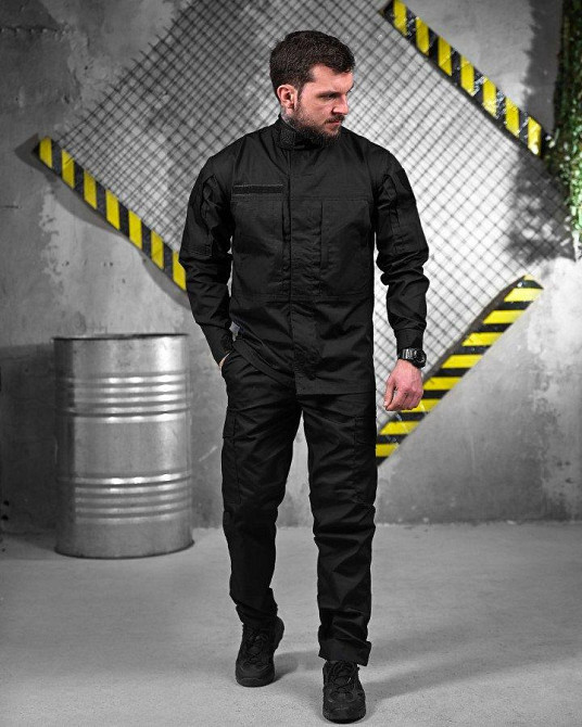 Тактический костюм уставной ENDER черный полиция  ДЛ6225 Одесса - изображение 2