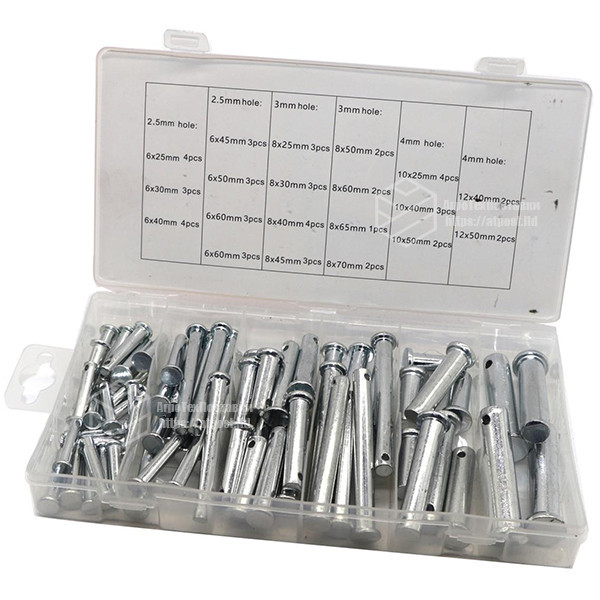 Пальці з капелюшком під шплінт набір 60 шт., 6 мм - 12 мм, 20 видів пальців в одному наборі Мукачево - фото 2