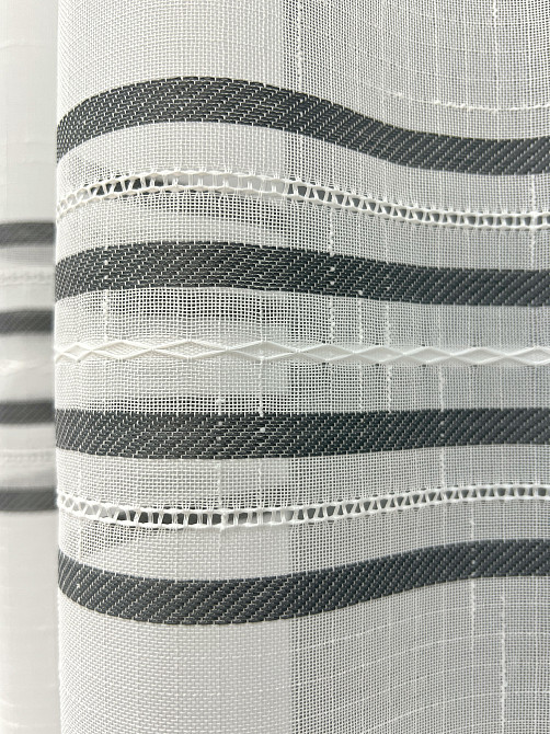Тюль VR-Textil 2085т Мережка Льон Молочний з сірим 400х270 см (42-1295) Київ - фото 5