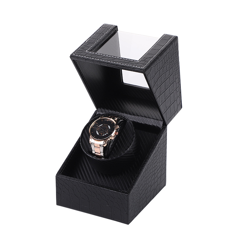 Ротомат, Віндер, Скринька для автопідзаводу годинника (Watch Winder) для автопідзаводу годинника, 1 слот, тихий мотор, екошкіра Київ - фото 2