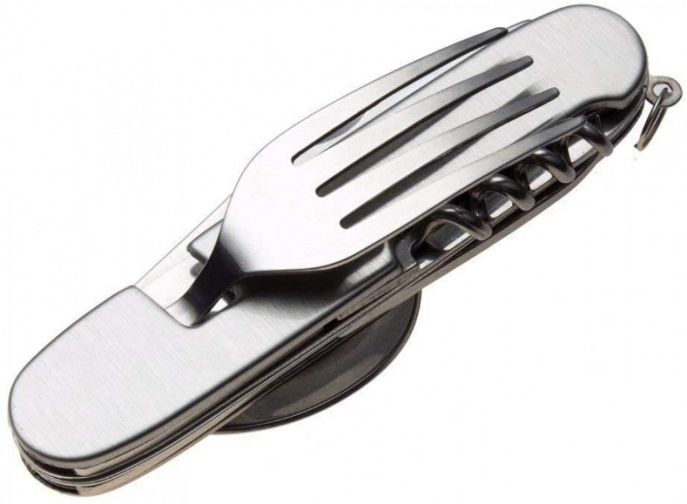 Туристический набор столовых приборов мультитул ложка, вилка, нож, открывашка Винница - изображение 1