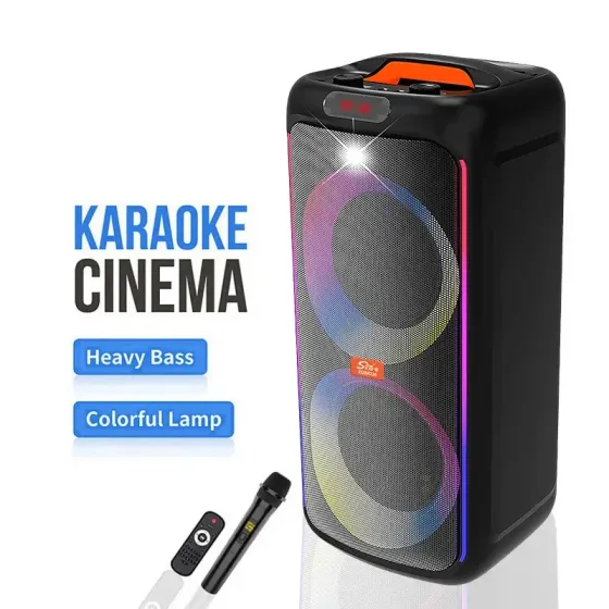 Портативная Bluetooth колонка ZQS6238 с микрофоном и пультом ДУ, USB/TF/FM, LED подсветка Одесса