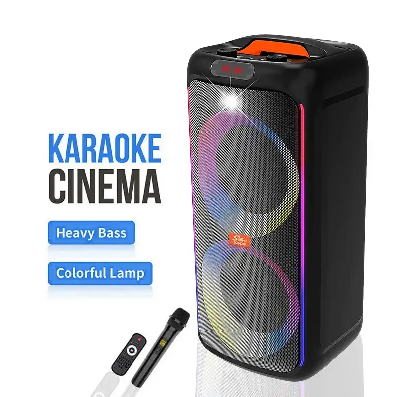 Портативная Bluetooth колонка ZQS6238 с микрофоном и пультом ДУ, USB/TF/FM, LED подсветка Одесса - изображение 1