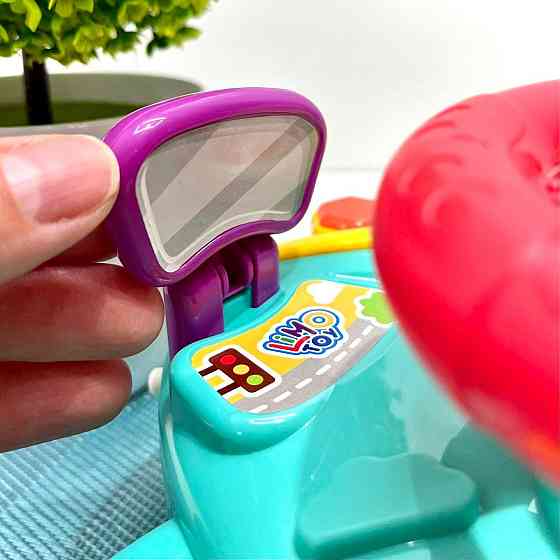 Кермо інтерактивне музичне Limo Toy Автотренажер українською мовою кріпиться на коляску/ліжечко Блакитний (HB 0077) Чернігів