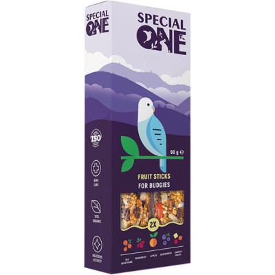 Витамины для птиц Special One Палочки "Фруктовые" для волнистых попугаев 90 г (4823082423460) Винница - изображение 1