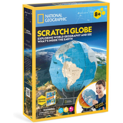 Пазл Cubic Fun Тривимірна головоломка-конструктор Stem Скретч глобус (DS1082h) Вінниця - фото 1