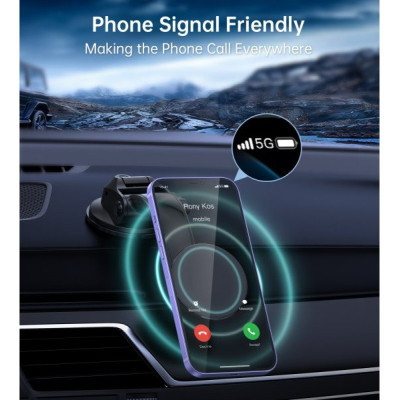 Универсальный автодержатель Choetech с магнитным креплением на стекло или торпеду (AT0005-BK) Винница - изображение 7