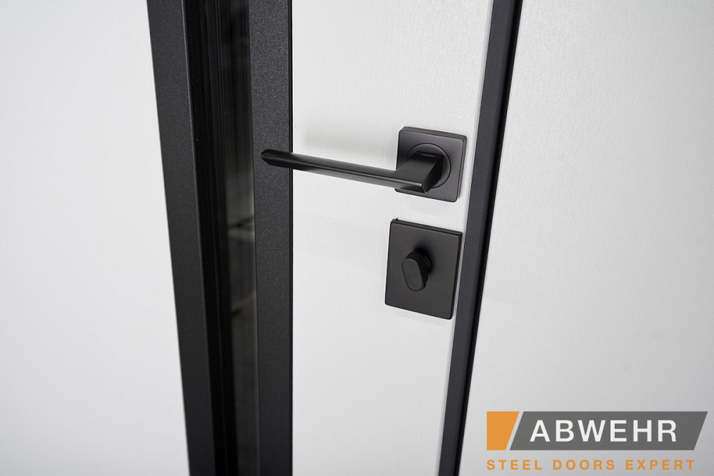 Двери уличные, модель 506 Nordi Glass RAL 7021Т со стеклопакетом 1200 Киев - изображение 6