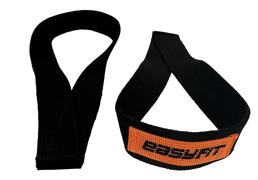 Лямки атлетичні EasyFit Delta для станової тяги чорні Коломыя - изображение 3