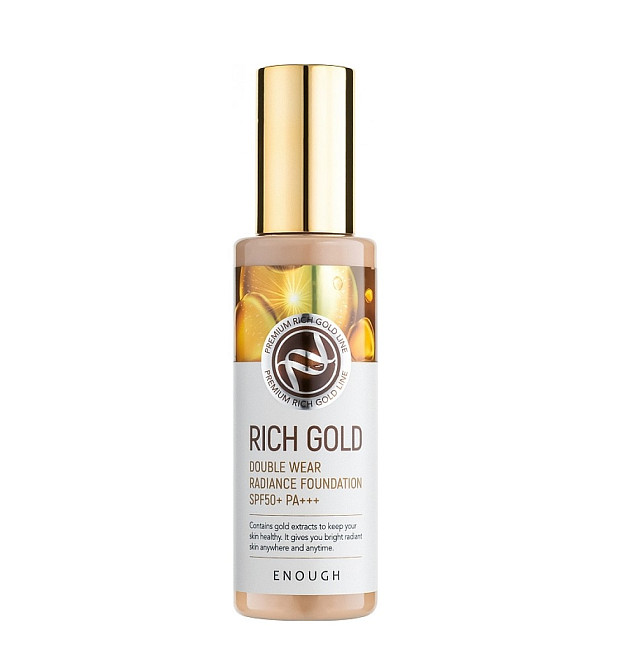 Тональний крем для обличчя Золото Rich Gold Double Wear Radiance Foundation SPF50+ PA+++ (21) Enough 100 мл Київ - фото 1