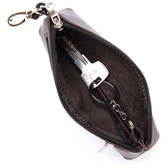 Кожаная ключница GRANDE PELLE 11381 Коричневый Киев