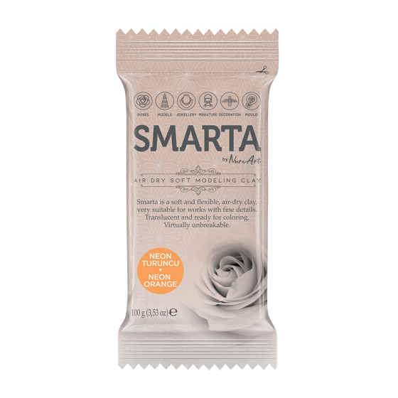 Пластика самозастигаюча Неонова оранжева 100 г Smarta Київ