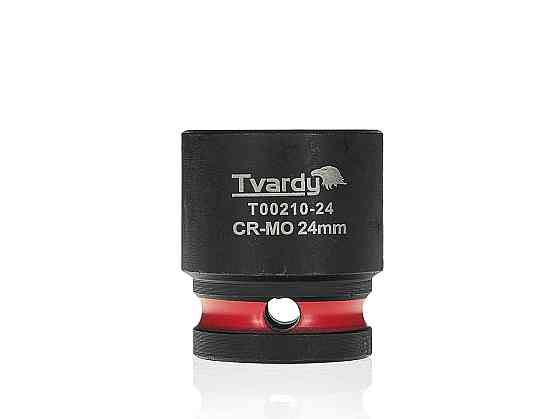 Головка ударна "Tvardy" з хром-молібденової сталі (Cr-Mo)  1/2"  6-гранна 24 мм Київ