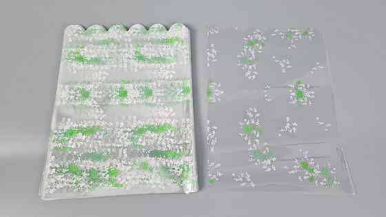 Пакет з малюнком для пакування подарунків (20*30) No382 (10) (ажурний) "Зелена троянда" (100 шт.) Харків