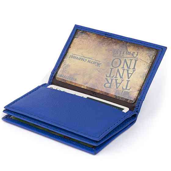 Визитница-книжка ST Leather 19219 Синяя Киев