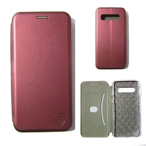 Чехол книжка Samsung G973 S10 Baseus Case marsala Одесса - изображение 2