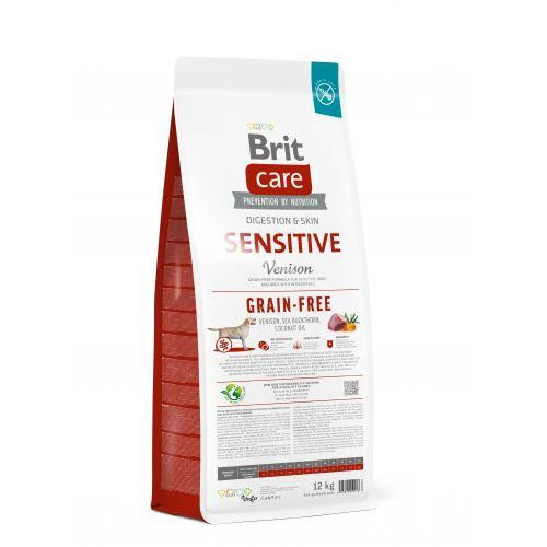 Сухий корм Brit Care Dog Grain-free Sensitive для собак з чутливим травленням, беззерновий з олениною, 12 кг Київ - фото 3
