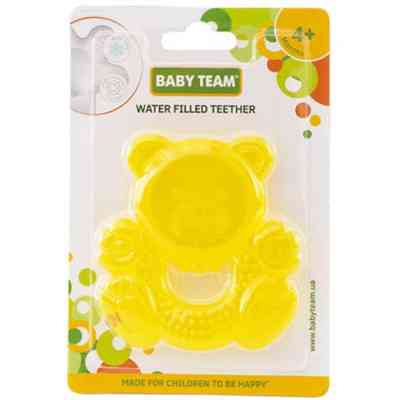 Прорезыватель Baby Team с водой Медвежонок (4004_мишка_желтый) Винница