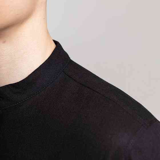 Чоловіча сорочка з коротким рукавом чорна Pobedov Molodist' Київ