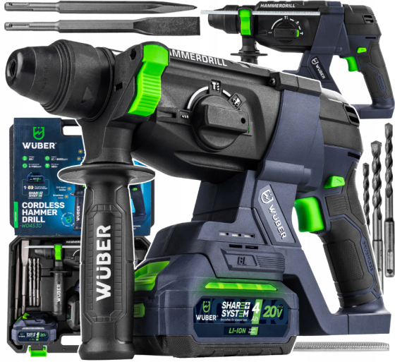 Ударний акумуляторний дриль 1000Вт 20В Wuber (Польща) Київ